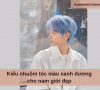 Kiểu nhuộm tóc màu xanh dương cho nam giới đẹp 