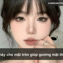 Lông mày cho mặt tròn giúp gương mặt thon gọn 
