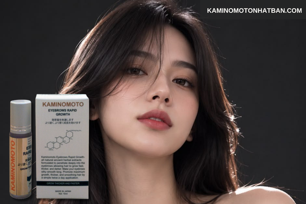 Dưỡng lông mày bằng Serum Kaminomoto