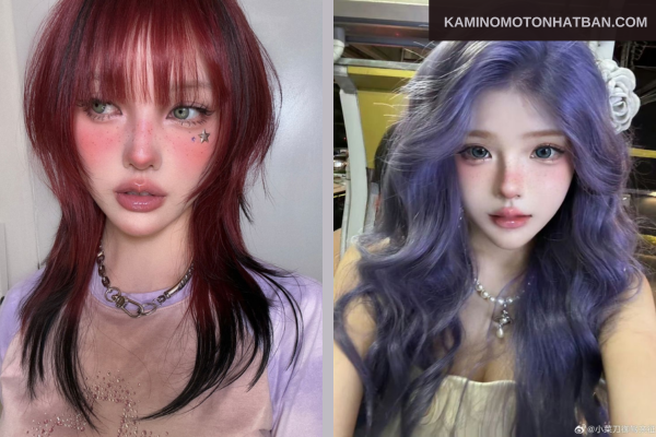 Da ngăm nhuộm tóc màu đỏ, tím có hợp không?