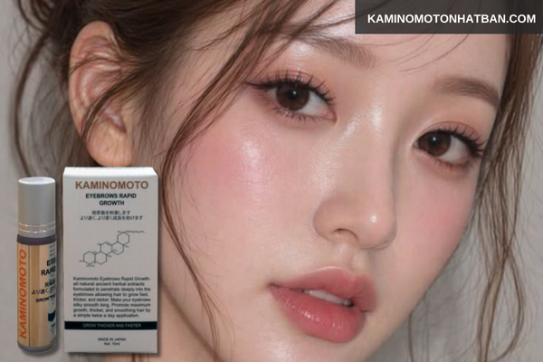 Sử dụng tinh chất thúc đẩy quá trình mọc lông mày Kaminomoto